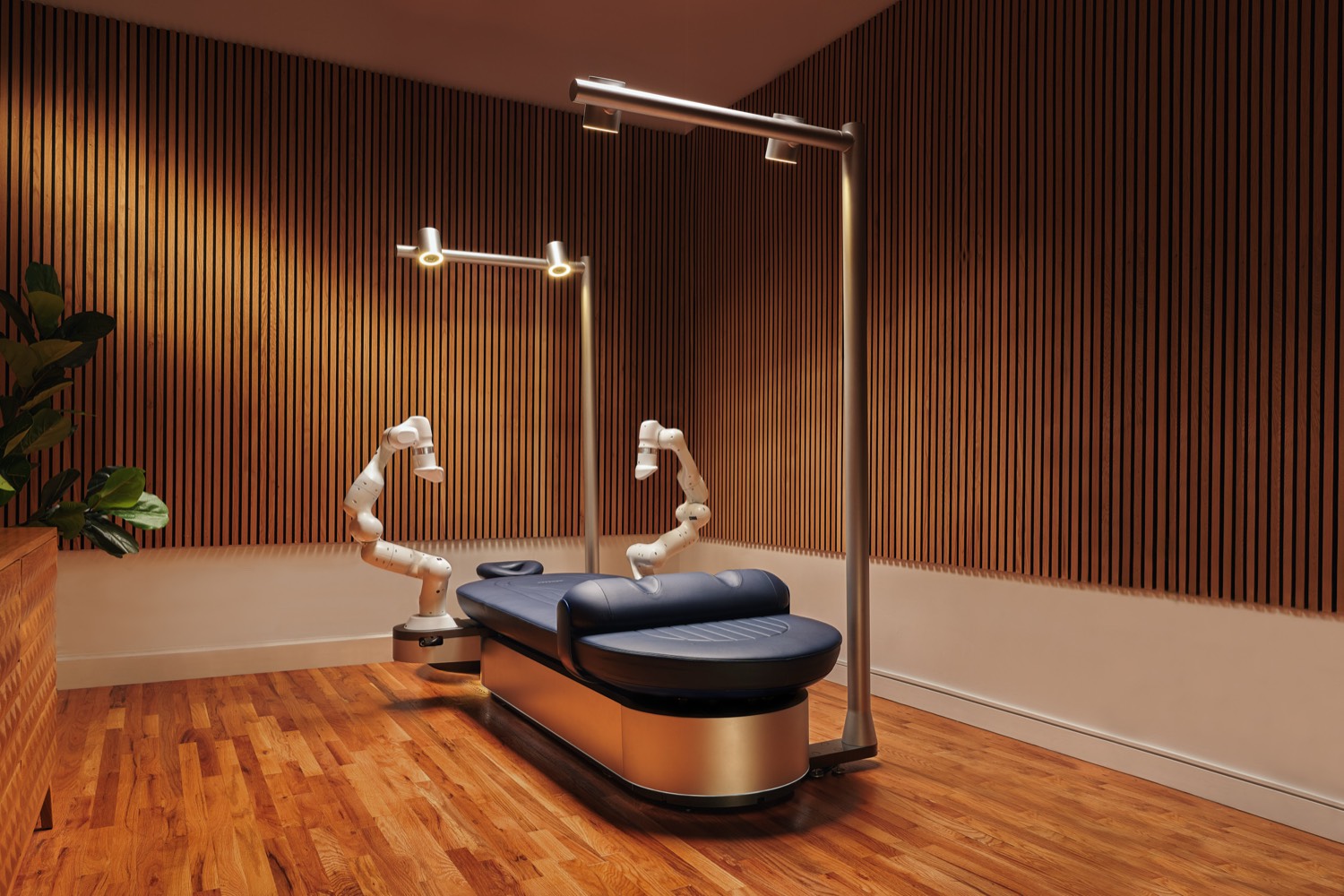 The Aescape table installed in a room