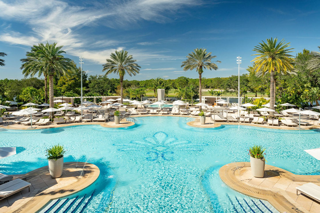 The Ritz-Carlton Orlando, Grande Lakes — main pool with palms